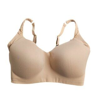 Third Love Wireless Sculpting Bra, Taupe, Adjustable Strap, XL++ /36H, 38F, 38G